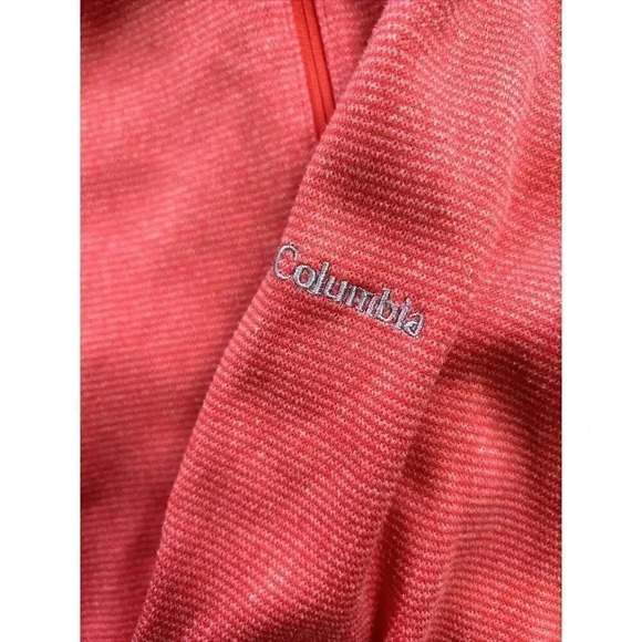 Columbia Tight Knit Coral Pullover | Women’s Small | 1/4 Zip Fleece Sweater for - Picture 7 of 11